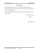 Accounting for sales and evaluation business results in TOYOTA motor vietnam, ltd