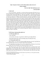 THỰC TRẠNG SỬ DỤNG NƯỚC SÔNG NHUỆ CHO SẢN XUẤT NÔNG NGHIỆP1