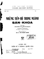 Những tiến bộ trong ngành sản khoa 