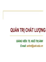 bài giảng về quản trị chất ;lượng