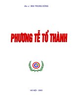 Phương tễ tổ thành trong Y học cổ truyền