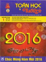TOÁN HỌC TUỔI TRẺ SỐ 463 THÁNG 1 NĂM 2016