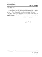 Một số giải pháp hoàn thiện quản trị nhân sự tại công ty TNHH kiểm toán ASCO 