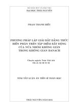 Phương pháp lặp giải bất đẳng thức biến phân trên tập điểm bất động của nửa nhóm không giãn trong không gian Banach