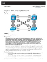 CCNPv6 SWITCH lab2 2 etherchannel student