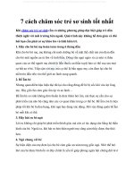 chăm sóc trẻ sơ sinh