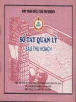 Sổ tay quản lý sau thu hoạch 
