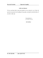 Hoàn thiện quy trình kiểm toán chu kỳ mua hàng và thanh toán trong kiểm toán báo cáo tài chính do công ty TNHH tài chính và kiểm toán việt nam thực hiện 