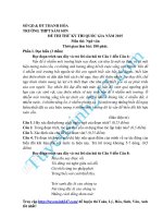 ĐỀ THI THỬ THPTQG SỐ 12  2016 MÔN NGỮ VĂN