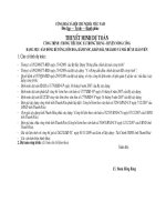 THUYẾT MINH DỰ TOÁN