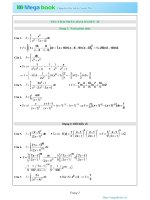 200 Bài tập Tích phân có đáp án