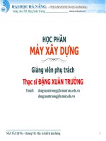 HỌC PHẦN MÁY XÂY DỰNG - CHƯƠNG 7 MÁY VÀ THIẾT BỊ LÀM ĐƯỜNG