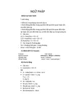 NGỮ PHÁP TIẾNG ANH LỚP 8