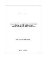 nghiên cứu ứng dụng quặng khoáng tự nhiên xử lý nước thải nhiễm florua trường hợp nhà máy phân lân văn điển