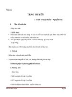 giáo án truyện kiều trao duyên