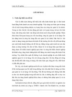 Một số giải pháp nhằm nâng cao hiệu quả quản lý và sử dụng  vốn lưu động tại công ty TNHH 1 thành viên tân khánh an 
