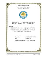 Giải pháp nâng cao hiệu quả sử dụng vốn kinh doanh tại công ty cổ phần xây dựng số 3 – vinaconex 3 