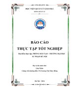 Báo cáo thực tập tốt nghiệp trường HVQLGD
