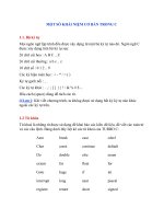 Tài liệu ngôn ngữ lập trình C