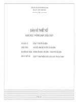 BẢN VẼ THIẾT KẾ HẠNG MỤC PHÒNG CHÁY CHỮA CHÁY