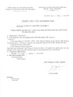 PHIẾU YÊU CẦU NGHIỆM THU CÔNG TRÌNH