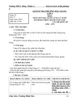 Giáo án Lịch sử địa phương Hậu Giang 9 cả năm