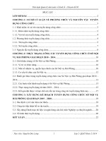 Nghiên cứu lý thuyết về phương thức và nguyên tắc tuyển dụng công chức để phân tích, đánh giá thực trạng việc tuyển dụng công chức sở nội vụ hải phòng giai đoạn 2010 2014 