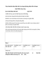 bài thực hành đo hiệu điện thế và cường độ dòng điện đối với đoạn mạch điện song song