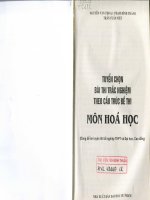 tuyển chọn bài thi trắc nghiệm theo cấu trúc đề thi môn hóa học