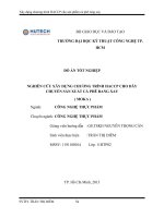 Xây dựng chương trình HACCP cho sản phẩm cà phê rang xay 