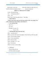 ĐỒ ÁN TỐT NGHIỆP  THIẾT KẾ NHÀ MÁY BIA NĂNG SUẤT 100 TRIỆU LÍTNĂM