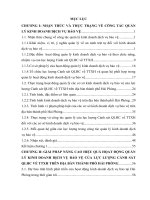 GIẢI PHÁP NÂNG CAO HIỆU QUẢ HỌAT ĐỘNG QUẢN lý KINH DOANH DỊCH vụ bảo vệ của lực LƯỢNG CẢNH sát QLHC về TTXH TRÊN địa bàn THÀNH PHỐ hải PHÒNG 