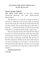 BÀI THUYẾT MINH CHƯƠNG TRÌNH DU LỊCH hà nội   QUẢNG NAM 