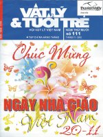 Tạp chí vật lý tuổi trẻ số 111