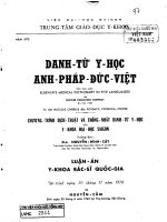danh từ y học anh pháp đức việt