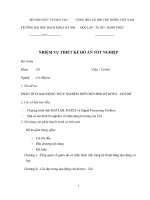 Phân tích dao động thực nghiệm trên mô hình hệ rôto –gối đỡ