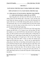 THỰC TRẠNG HUY ĐỘNG TIỀN gửi dân cư tại NGÂN HÀNG NÔNG NGHIỆP và PHÁT TRIỂN NÔNG THÔN LÁNG hạ 