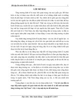 Vai trò của đầu tư trực tiếp nước ngoài với quá trình tái cấu trúc kinh tế và đổi mới mô hình tăng trưởng của việt nam lấy ví dụ một dự án để minh họa 