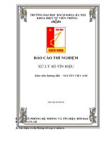 Báo cáo thí nghiệm xử lý số tín hiệu