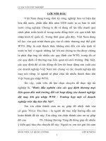 Bước đầu nghiên cứu các quy định thương mại liên quan đến môi trường đối với hoạt động của doanh nghiệp dệt may khi gia nhập WTO 