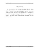 Tổ chức công tác kế toán hàng hóa tại công ty cổ phần thiết bị công nghệ và tự động hóa việt nam 