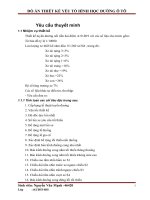 ĐỒ án THIẾT kế yếu tố HÌNH học ĐƯỜNG ô tô 