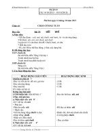 giáo án lớp 1 tuần 9 ( giáo viên lê thị vy)