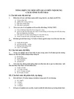 TỔNG HỢP CÂU HỎI LIÊN QUAN ĐẾN NỘI DUNG CÁCH TÍNH TUỔI THAI