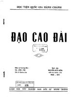Đạo cao đài luận văn tốt nghiệp 