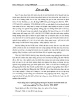 Vận Dụng Một Số Phương Pháp Thống Kê Để Phân Tích Tình Hình Sản Xuất Công Nghiệp Việt Nam Thời Kỳ 1996-2000