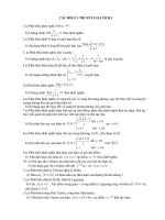 LÝ THUYẾT GIẢI TÍCH 1 (ĐH BÁCH KHOA TPHCM)