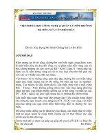 Tiểu luân xây dựng mô hình chống sạt lở bờ biển 