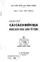 Pháp chế cải cách điền địa nhìn dưới khía cạnh tố tụng 