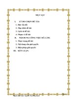 SKKN HÌNH THÀNH HÀNH DỘNG BVMT CHO TRẺ MN